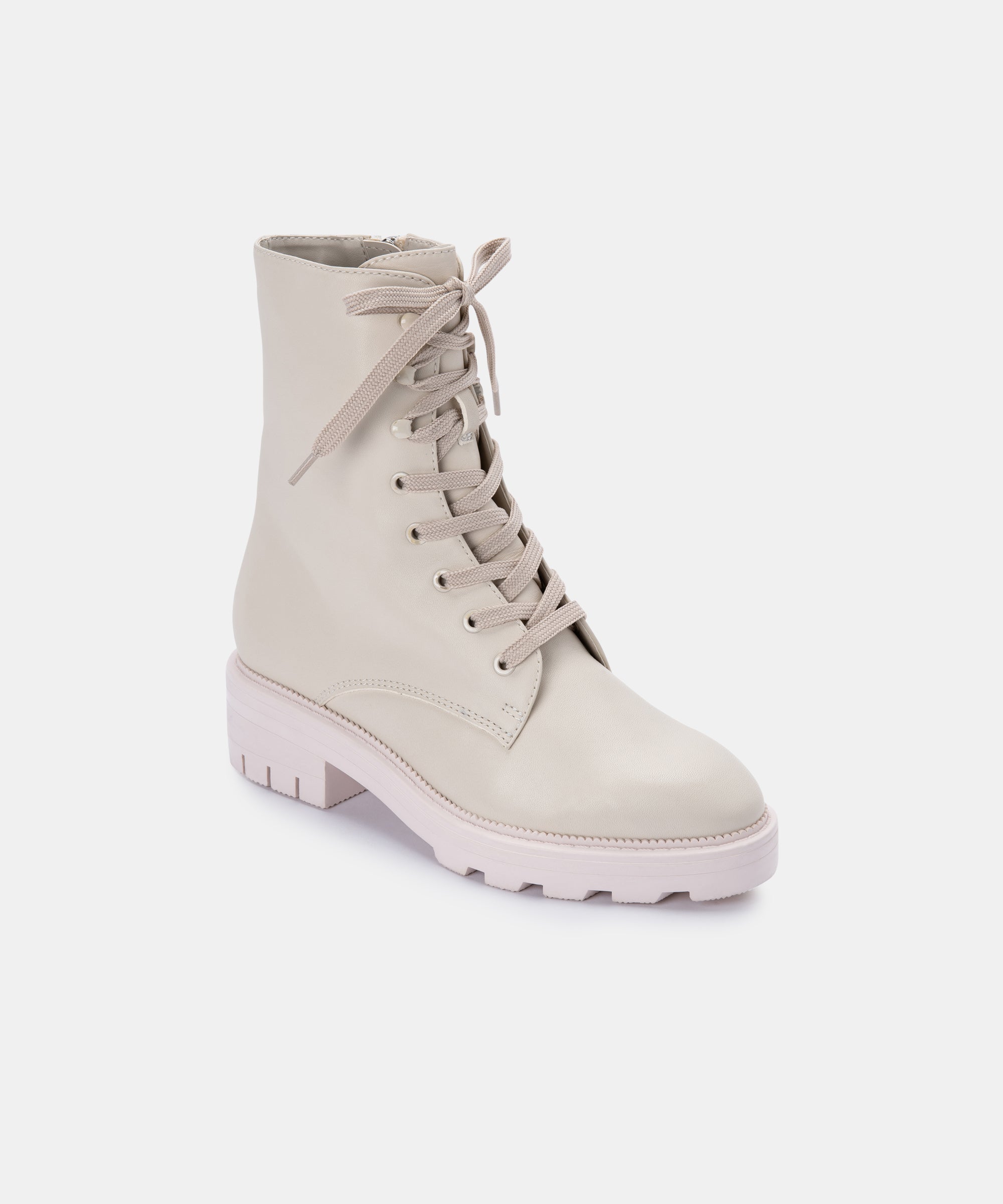 LOTTIE BOOTS IVORY LEATHER - Stylish & Comfortable Women's Ankle Boots for Fall & Winter Fashion | Perfect for Casual Outfits, Office Wear & Date Nights