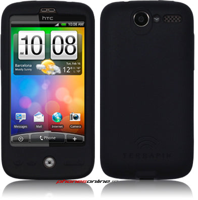 HTC Desire Silicone Case Cover - Slim Protective Skin for HTC Desire Smartphone (Black) | Perfect for Daily Use, Travel & Outdoor Activities