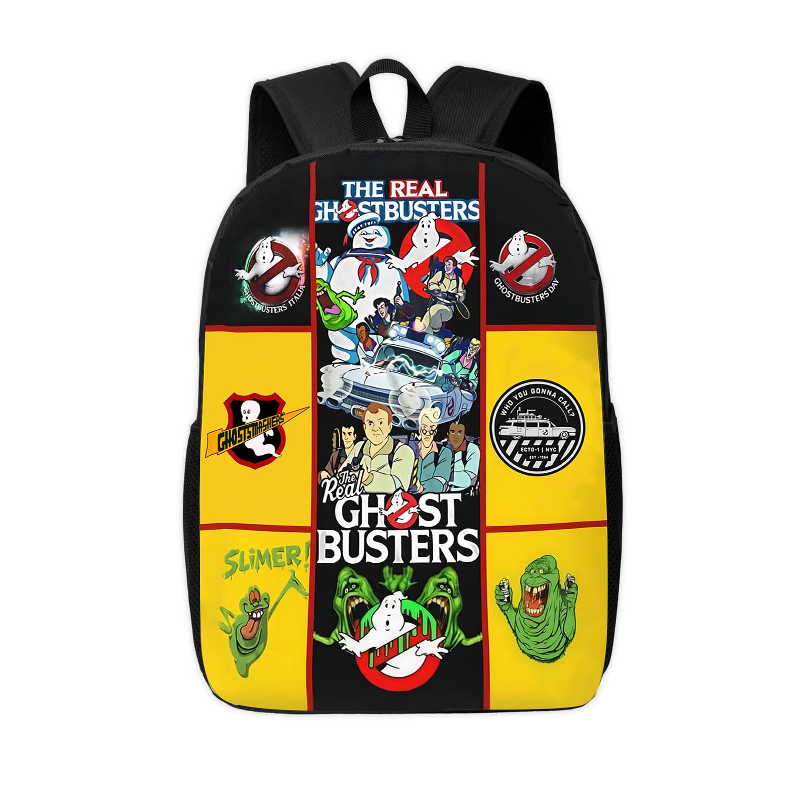 17 Inch Kids Backpack with Adjustable Straps - Ghost Backpack Busters Design for School, Laptop & Travel | Durable Casual Backpack for Boys & Girls