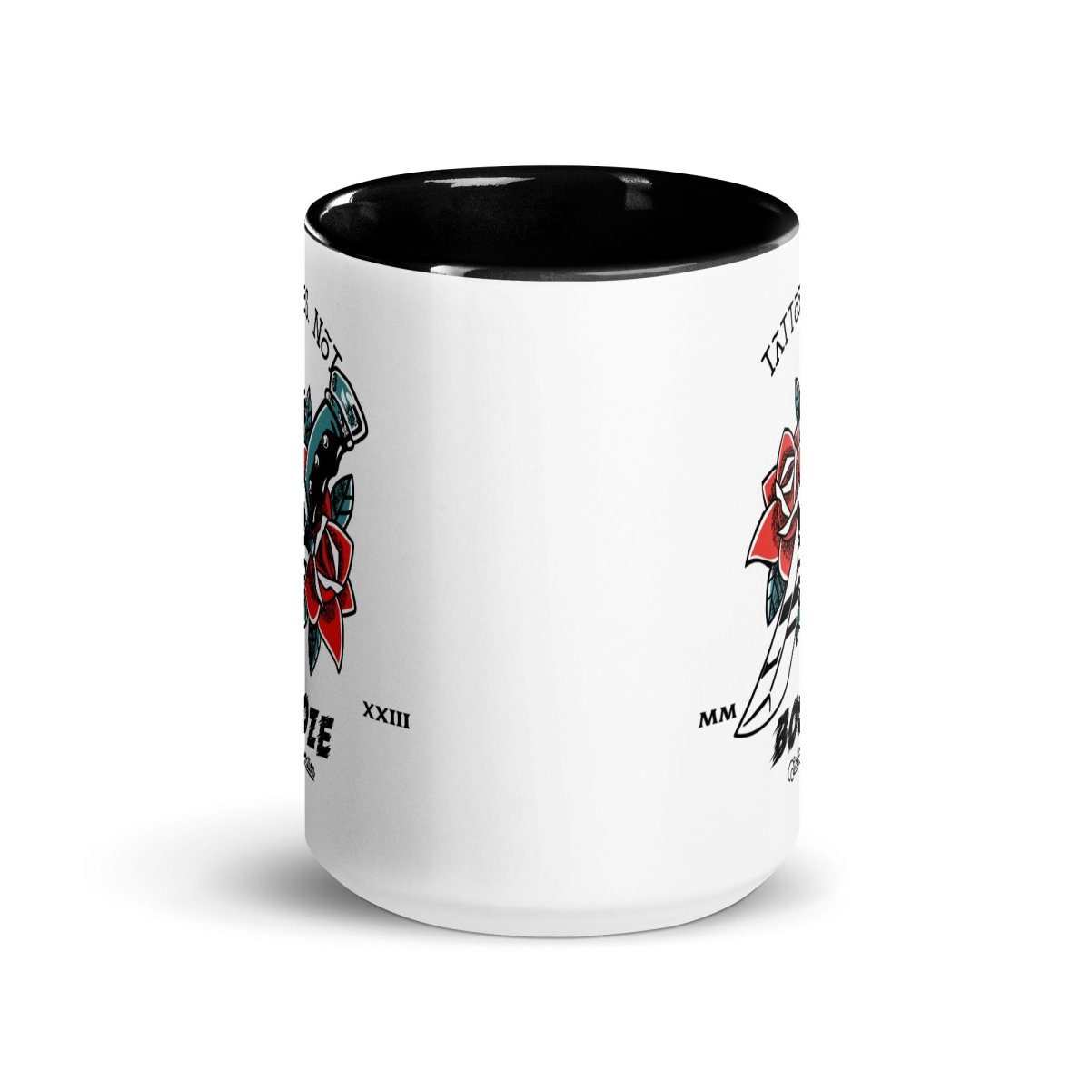 Rose Dagger Tattoo Mug - Stylish Sober Strength Coffee Cup for Recovery, AA Meetings & Sober Living - Perfect Gift for Alcohol-Free Lifestyle