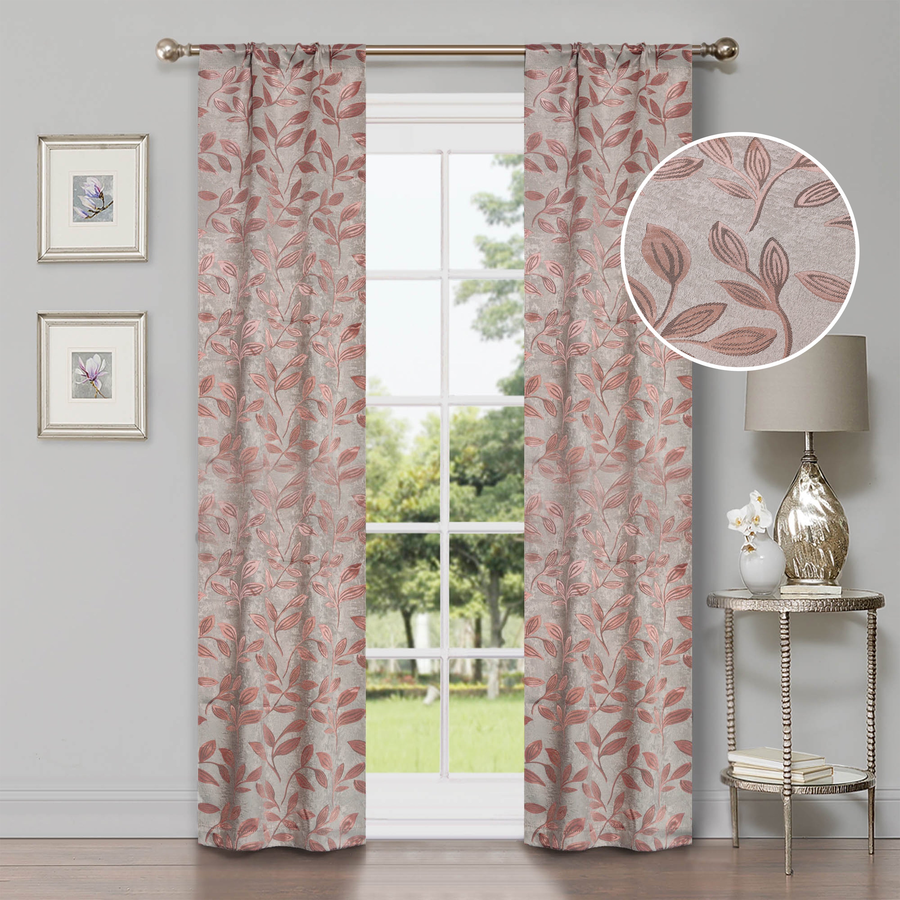 Blackout Curtains with Rod Pocket - Set of 2 Panels for Room Darkening & Privacy - Perfect for Bedrooms, Living Rooms & Home Theater