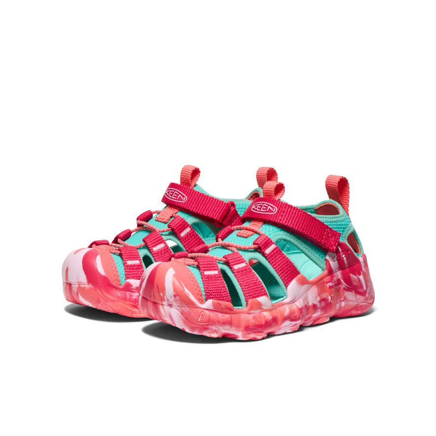 Little Kids' Hyperport H2 Sandal - Lightweight Water Shoes for Beach, Pool & Outdoor Play (Raspberry/Pool Blue)
