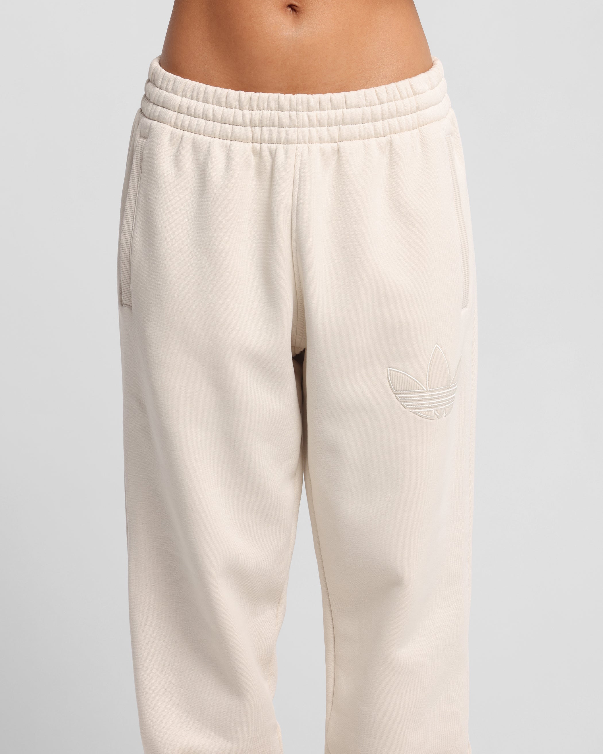 Adidas Originals 70's Fleece Joggers for Men - Soft Comfortable Athletic Pants, Wonder White - Perfect for Running, Gym Workouts & Casual Wear