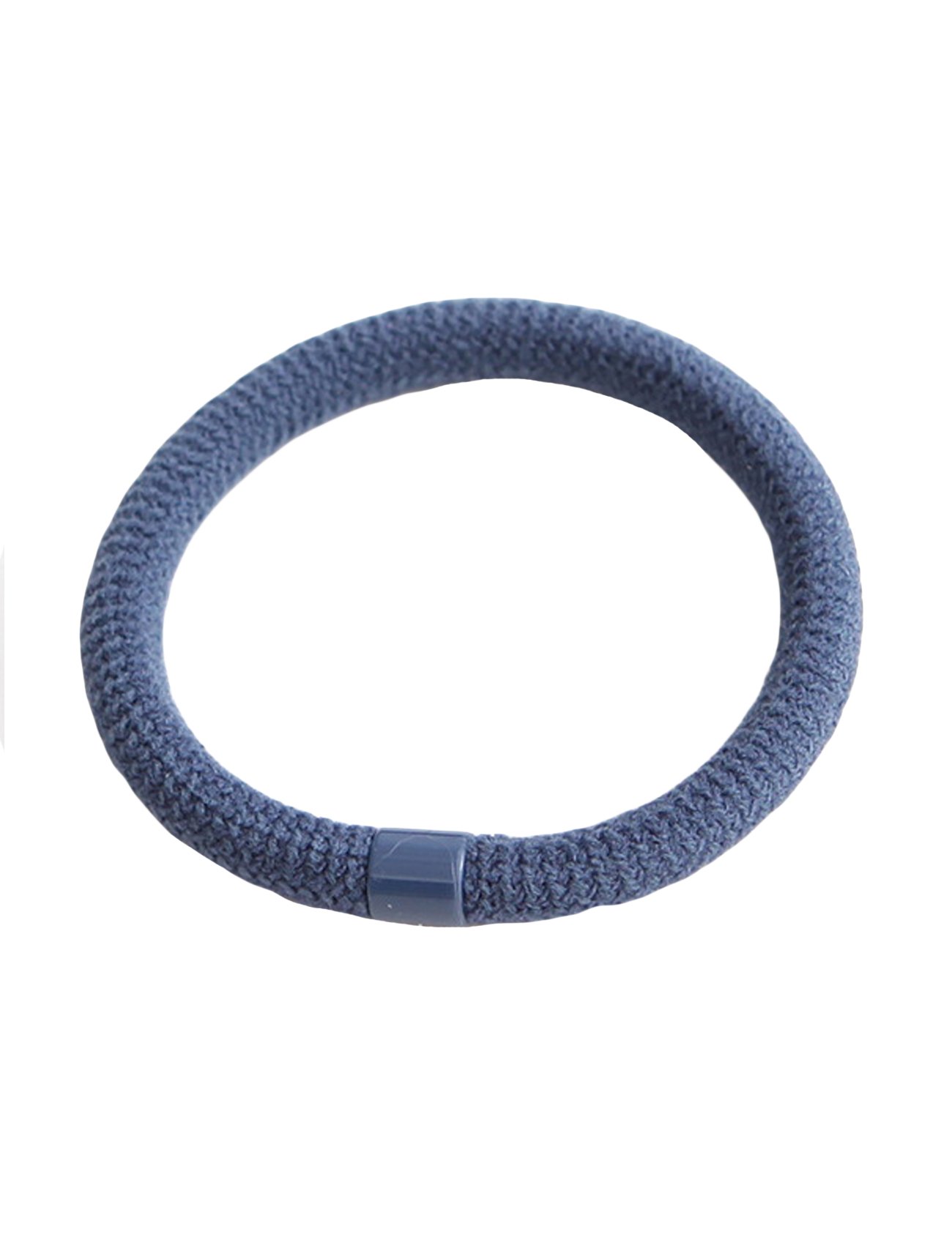 Elastic Hair Ties for Women - Soft Ponytail Holders, No-Slip Hair Ropes (Navy Blue) - Perfect for Workouts, Yoga, and Everyday Hairstyles