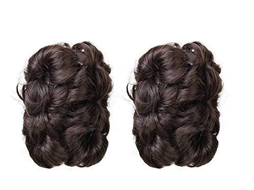 Pema Natural Brown Hair Extensions & Wigs - Soft Hair Bun for Women | Perfect for Cosplay, Daily Styling & Special Occasions