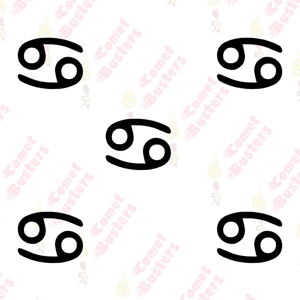 Comet Busters Sun Sign Cancer Bindis (BIN1077) - Zodiac Inspired Stickers for Astrology Lovers - Perfect for Festivals, Parties & Spiritual Decor