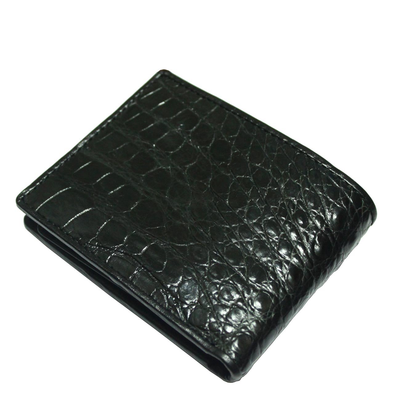 Genuine Crocodile Leather Bifold Wallet for Men - Premium Alligator Skin Billfold with RFID Protection - Perfect for Business, Travel & Everyday Use