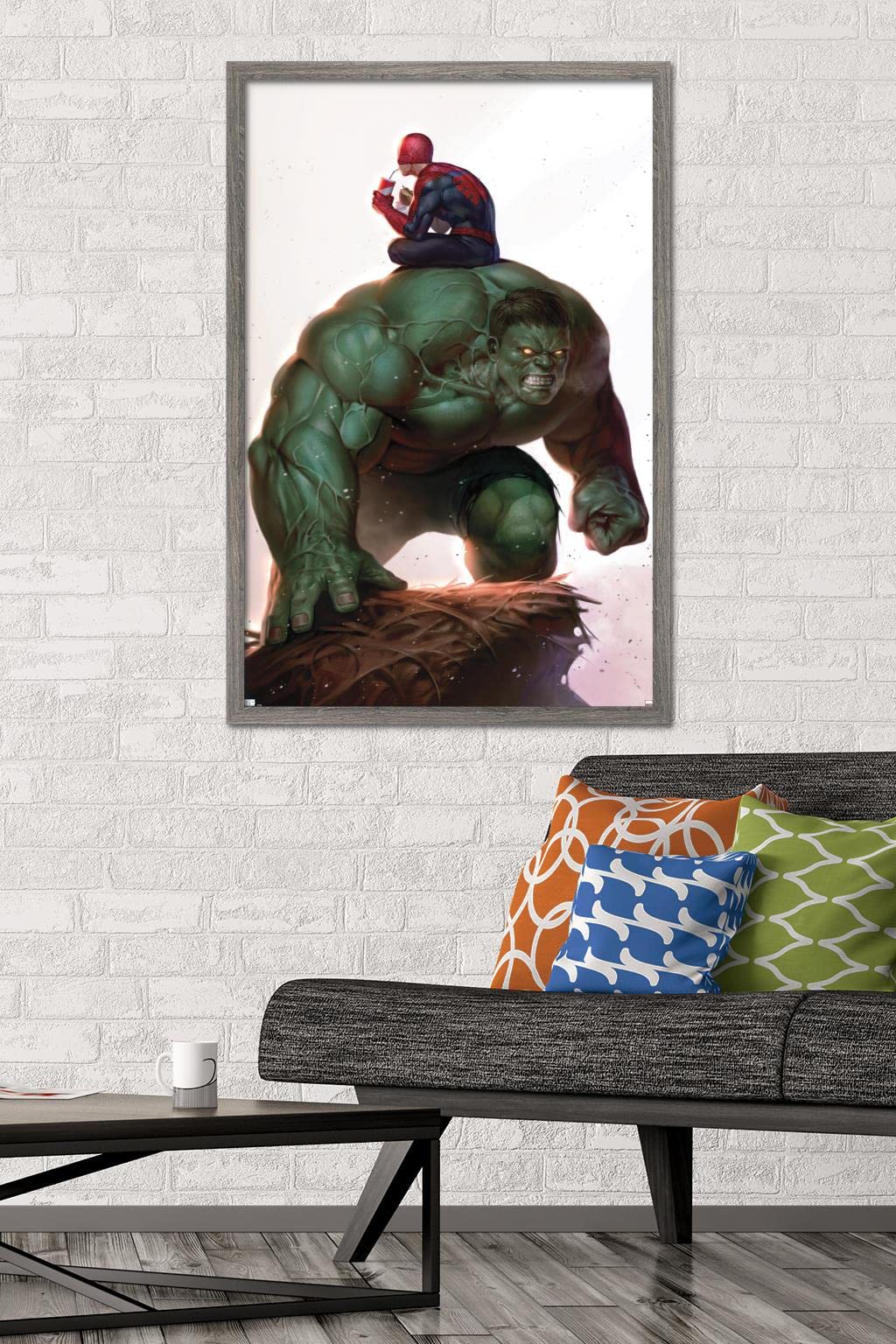 Trends International Marvel Comics Spider-Man - The Immortal Hulk #17 Framed Wall Poster 34