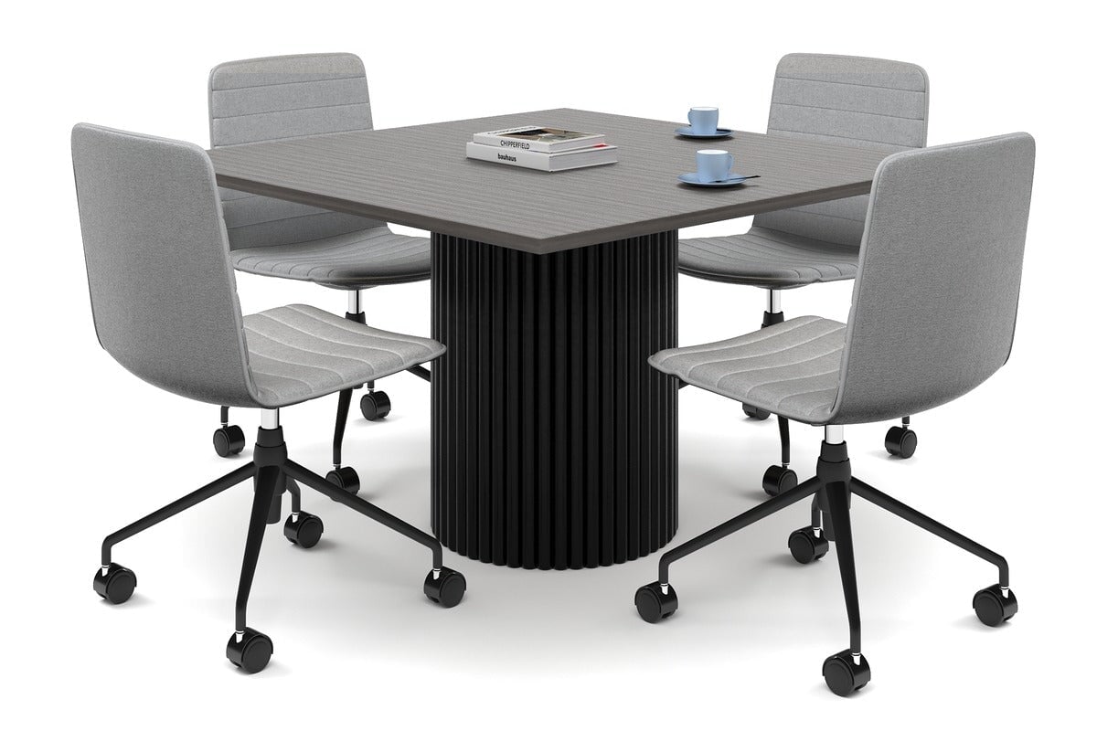 Premium Baobab Circular Base Boardroom Rectangle Table - 1200L x 1200W - Executive Office Conference Table for Professional Meetings & Presentations