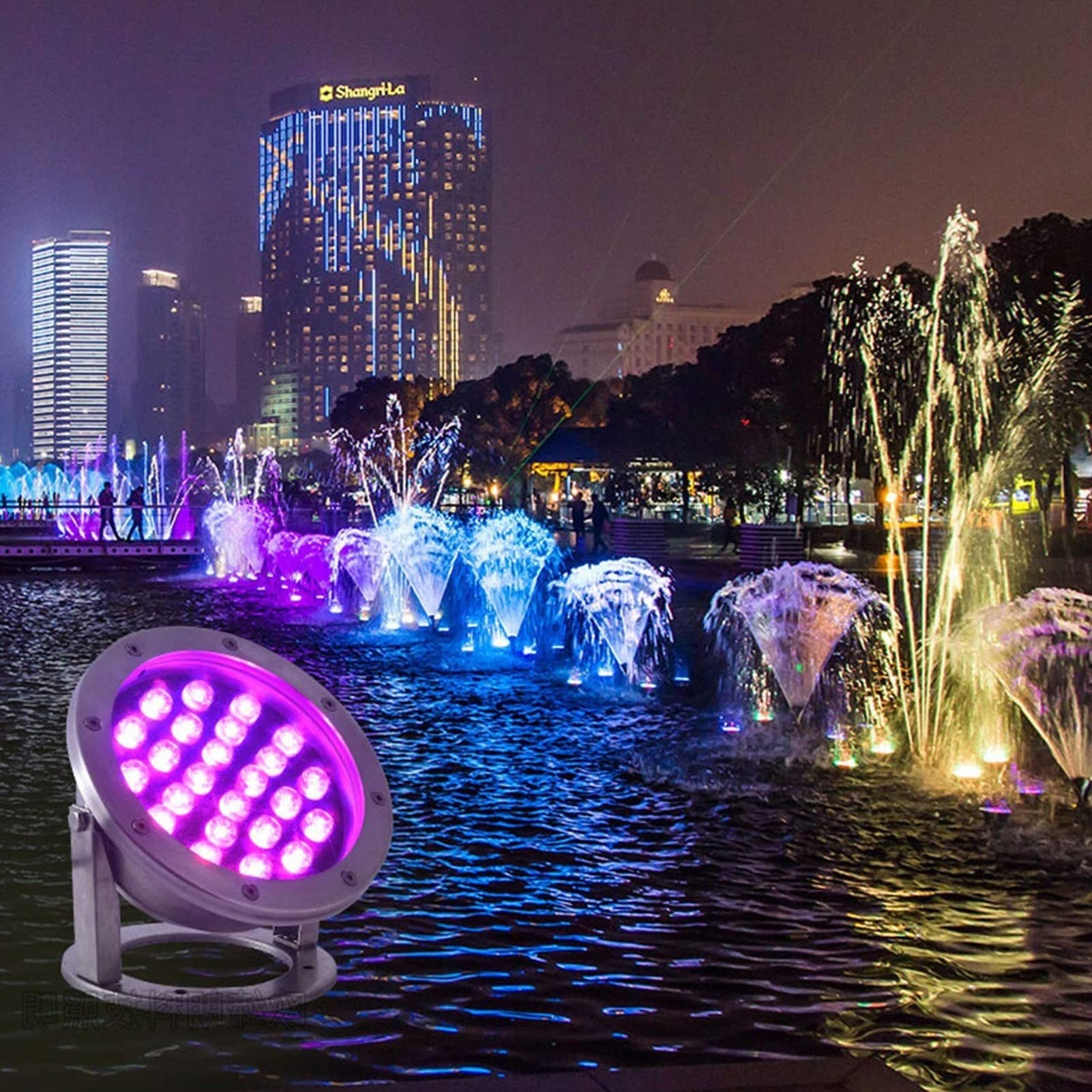 Submersible LED Pool Lights - 24V Underwater LED Lights with 360° Adjustable Angle, IP68 Waterproof Stainless Steel for Ponds, Fountains, Gardens & Outdoor Use - Perfect for Night Swimming, Landscape Lighting and Water Feature Illumination