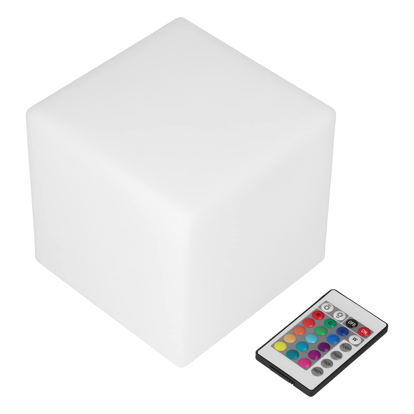 16-Color LED Cube Night Light with Remote - 4 Modes Mood Lamp for Bedroom, Living Room, Office & Bars | Dimmable Desk Decor, Perfect for Relaxation, Parties & Ambient Lighting