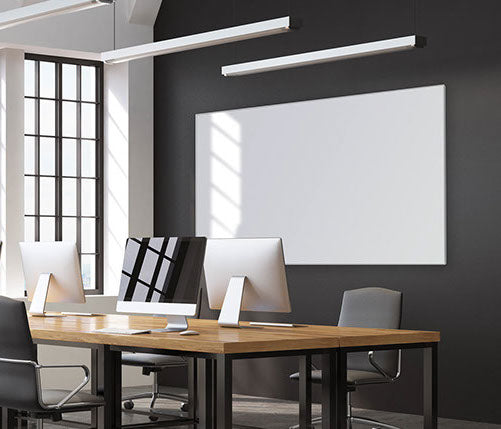 Premium Edge Frame Porcelain Whiteboard - Durable Dry Erase Board for Office, Classroom & Home Use - Wall Mountable White Board for Meetings, Teaching & Planning