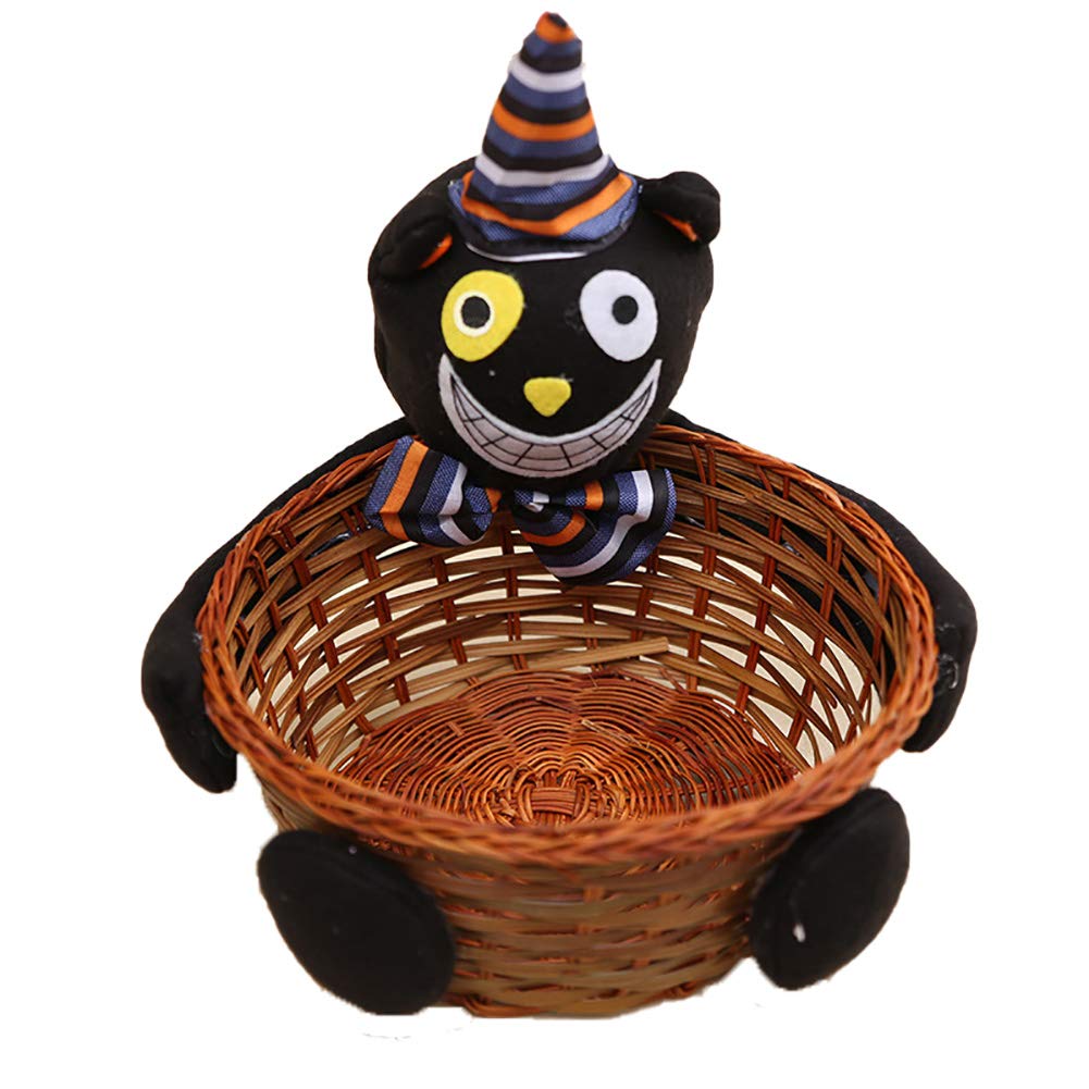 Yajun Halloween Candy Basket Set - 3-Piece Party Storage Bags for Trick or Treat, Homemade Crafts & Dessert Snacks | Perfect for Halloween Parties, Classroom Treats & Neighborhood Trick-or-Treating