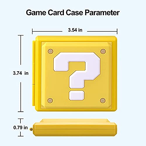 Nintendo Switch Case - Slim Hard Shell Protective Cover with 12 Game Cartridge Slots | Shockproof & Portable Storage for Switch NS NX | Perfect for Travel, Gaming Parties & On-the-Go Protection (Pika Tail)