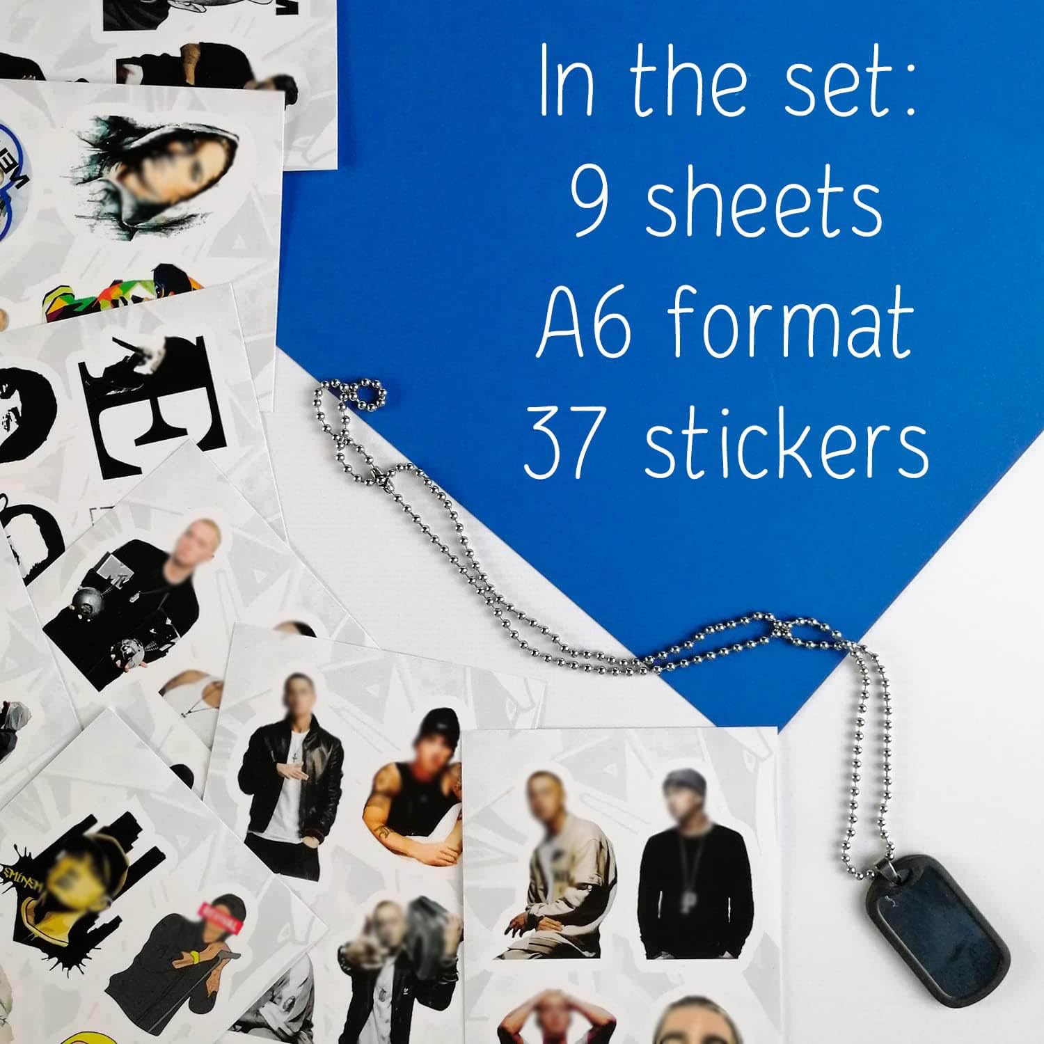 BulbaCraft Detroit Rapper Stickers - Premium Rap Stickers for Adults with Strong Adhesive & Waterproof Finish - Durable Skate Decals for Laptop, Phone, Skateboard & Water Bottles - Perfect for Music Fans & Urban Street Style