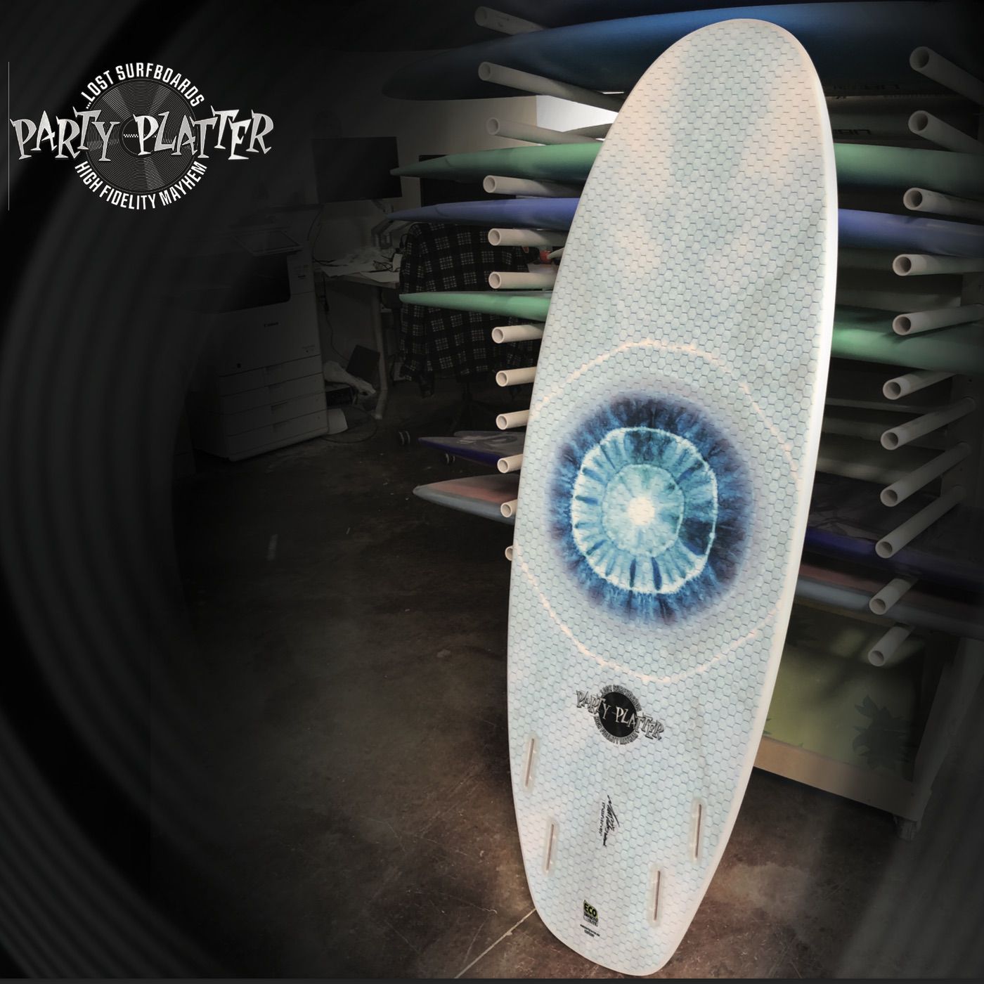 Libtech Lost Party Plater 5'7 Surfboard - FCSII Fin System Compatible - Perfect for Small Waves & Beach Breaks