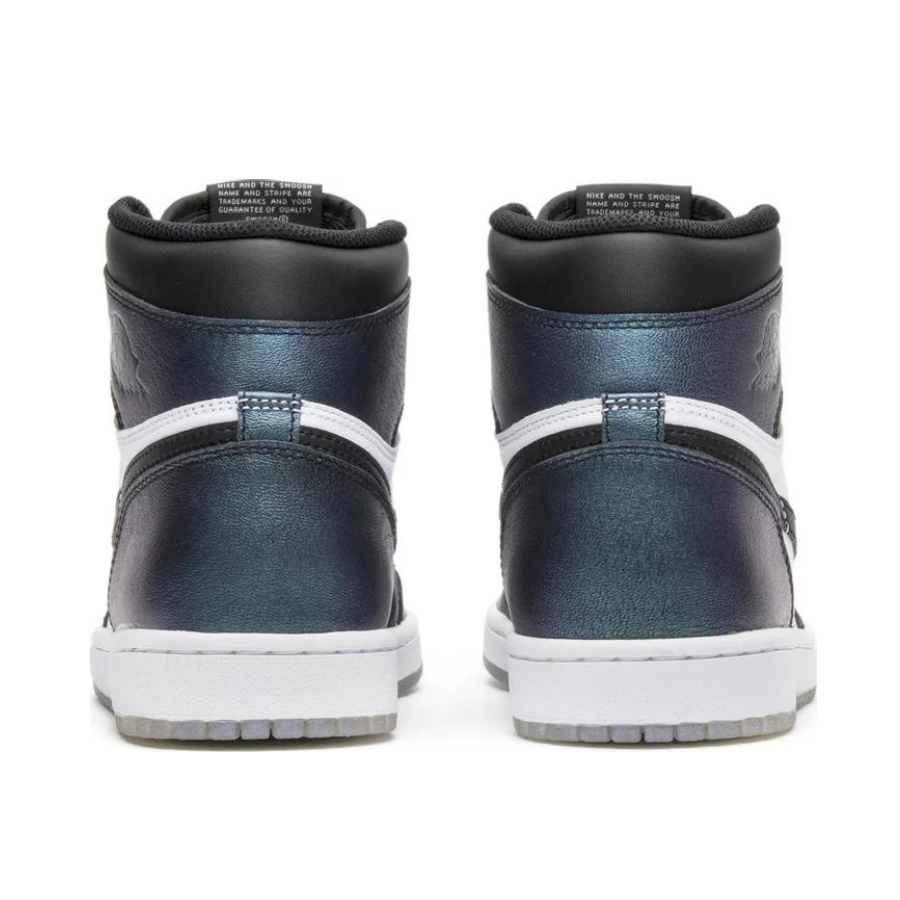 Air Jordan 1 Retro High All Star Chameleon Sneakers - Black/Metallic Silver/White Basketball Shoes for Men | Perfect for Streetwear, Basketball Games & Sneaker Collectors