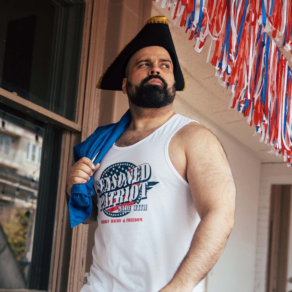 Seasoned Patriot Tank Top - White | Comfortable & Stylish Women's Casual Shirt | Perfect for Summer Outfits, Beachwear & Patriotic Events