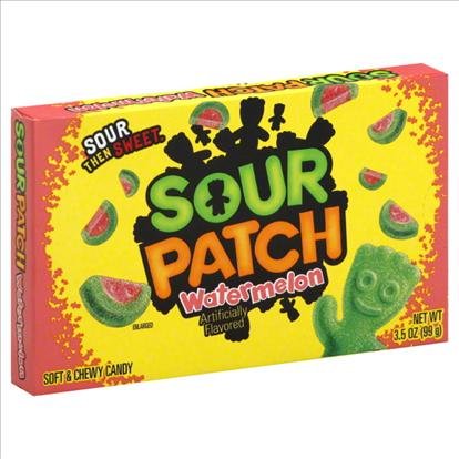Sour Patch Kids Watermelon Candy - 4 Pack (3.5 Oz Each) | Bulk Sour Gummy Candy for Movie Nights, Parties & Snacking