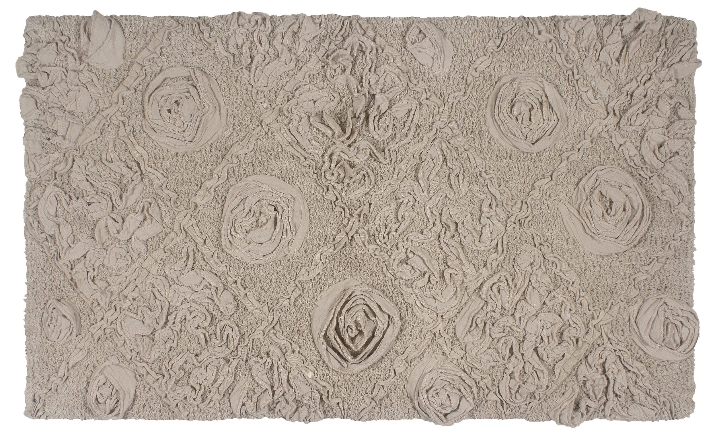 Home Weavers Modesto 100% Cotton Bath Rug Set - Ultra Soft & Absorbent Washable Bathroom Mat, Non-Slip Kitchen Floor Mat (24
