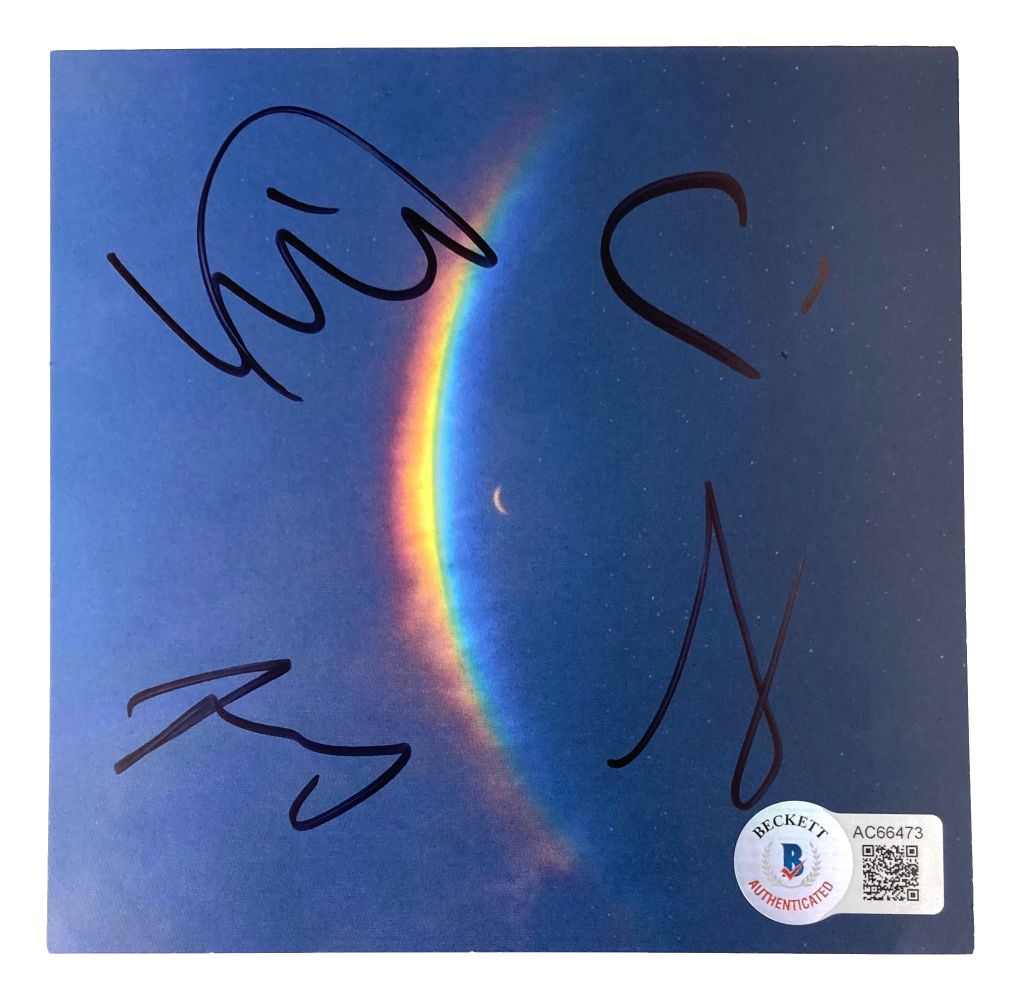 Coldplay Band Signed Moon Music CD Insert with BAS LOA - Limited Edition Collectible for Music Fans & Memorabilia Collectors - Perfect for Display, Gifts, and Special Occasions