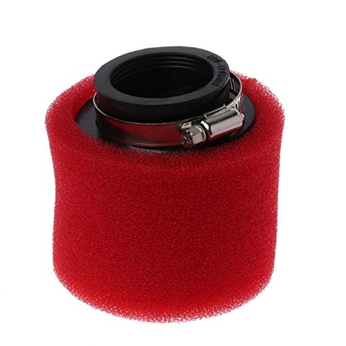 ZPTECH Motorcycle Air Filter - Double Sponge High-Performance Air Cleaner for Dirt Bikes & ATVs (35/38/40/42/45/48mm, Red) - Ideal for Off-Road Riding & Engine Protection