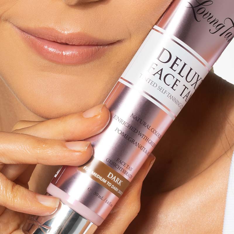 Loving Tan Deluxe Face Tan - 2 Hour Express Self Tanner for a Natural Glow | Face & Body Bronzer for Sun-Kissed Look | Perfect for Beach, Vacation & Everyday Use