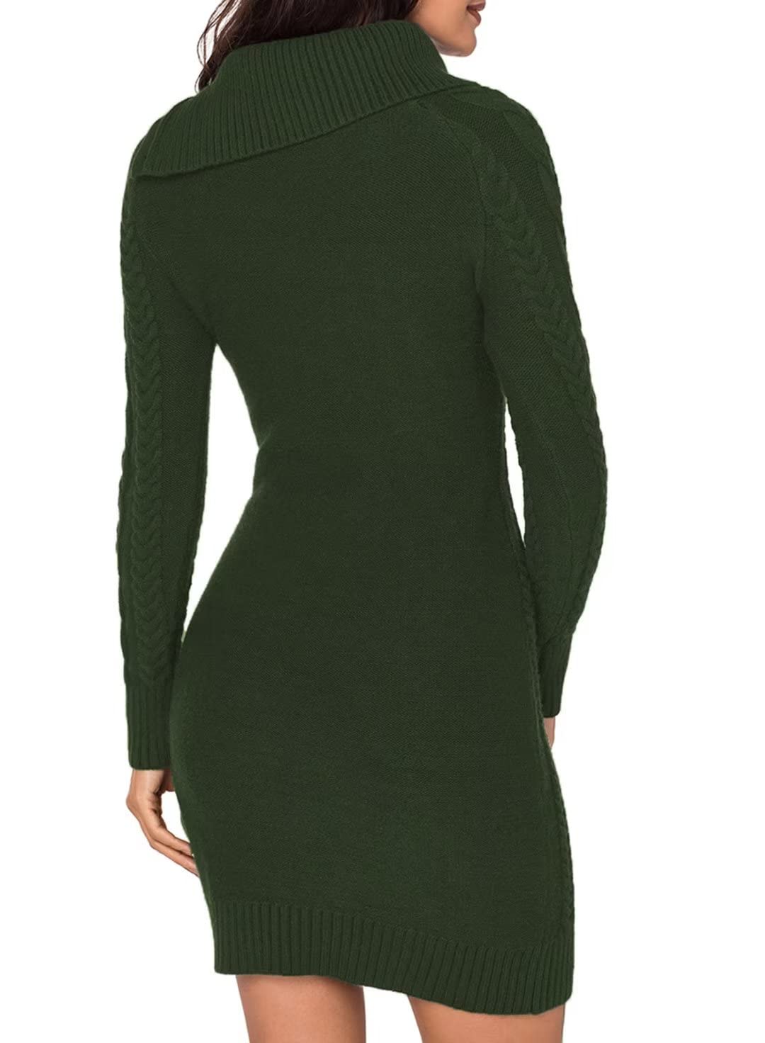 BLENCOT Women's Chunky Cable Knit Turtleneck Sweater - Soft Long Sleeve Pullover Jumper with Elasticity | Perfect for Winter, Office Wear & Casual Outfits
