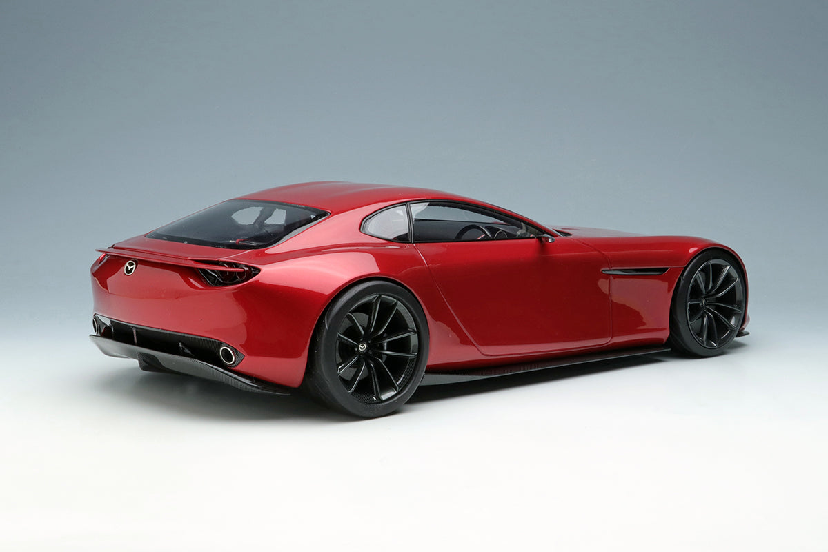 EIDOLON 1:18 Scale Mazda RX VISION 2015 Diecast Model Car - Soul Red Crystal Metallic Finish - Collectible Sports Car for Display & Gifts