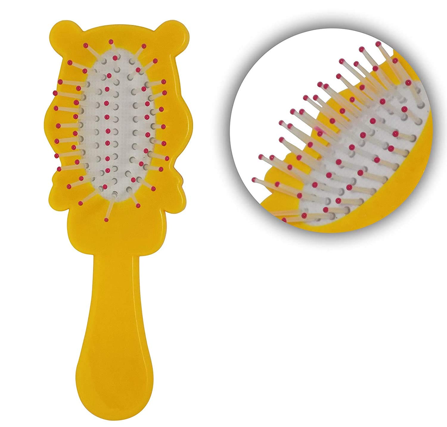 SIYAA Kids Hair Comb Brush for Boys & Girls - Perfect Birthday Party Return Gift (Yellow, Pack of 1) - Gentle Detangling for Daily Hair Care & Special Occasions
