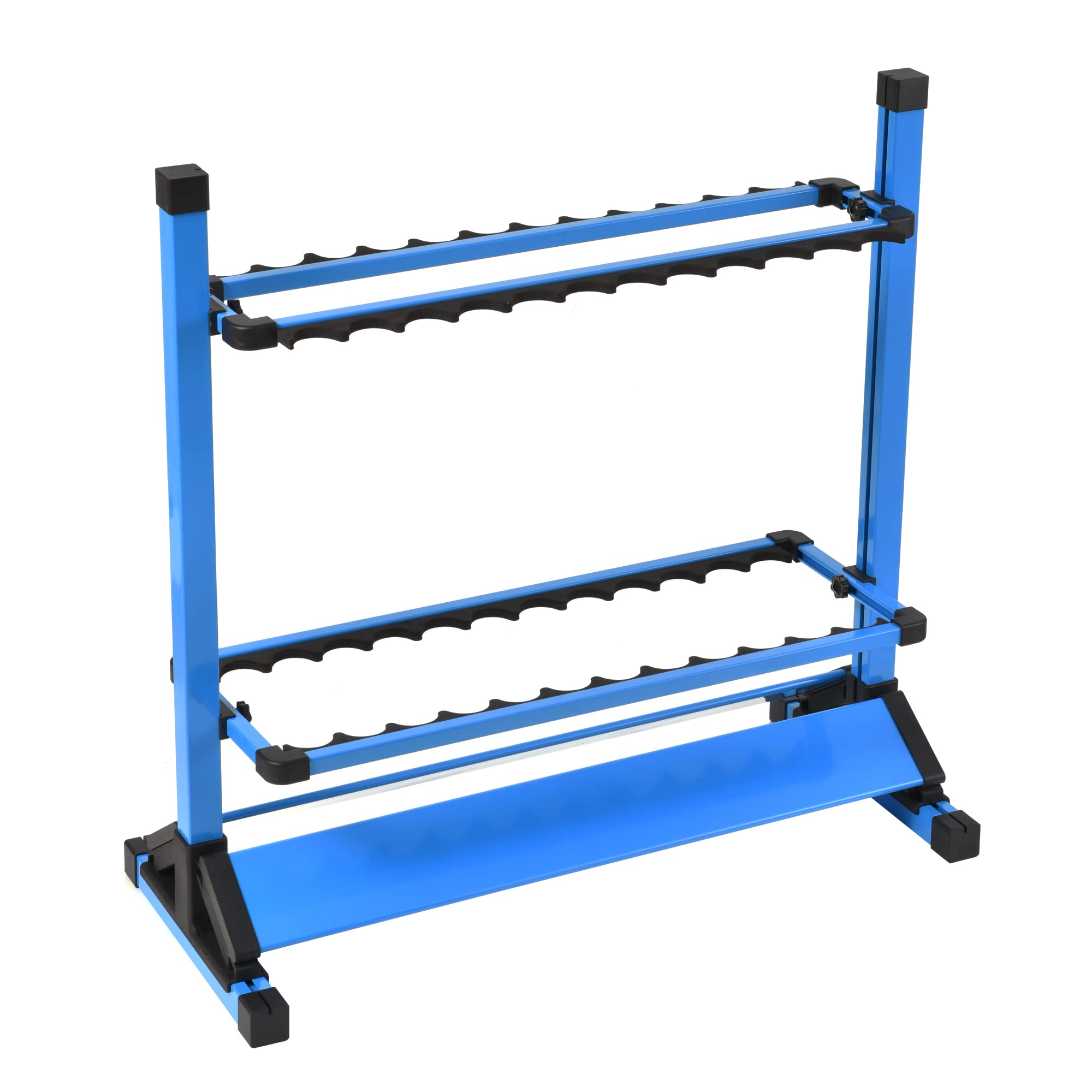 Premium Aluminum Fishing Rod Holders - Heavy Duty Portable Fishing Pole Rack for 24 Rods - Vertical Ground Display Stand for Bass, Kayak & Boat Fishing Gear Storage