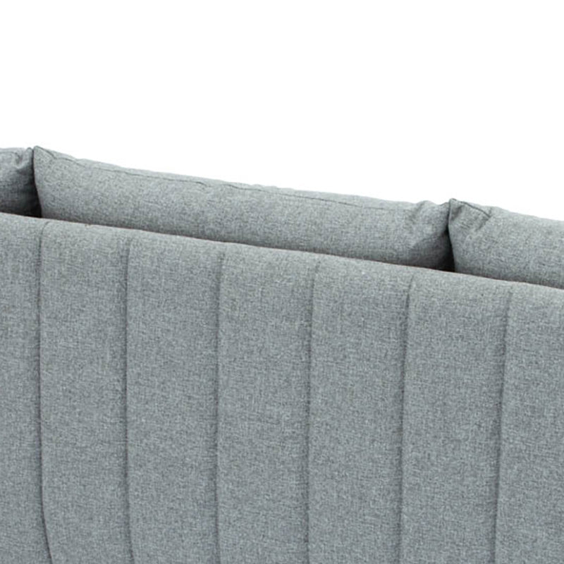 SUPRA 3-Seater Sofa in Pale Silver - Modern Living Room Furniture for Small Spaces & Apartments