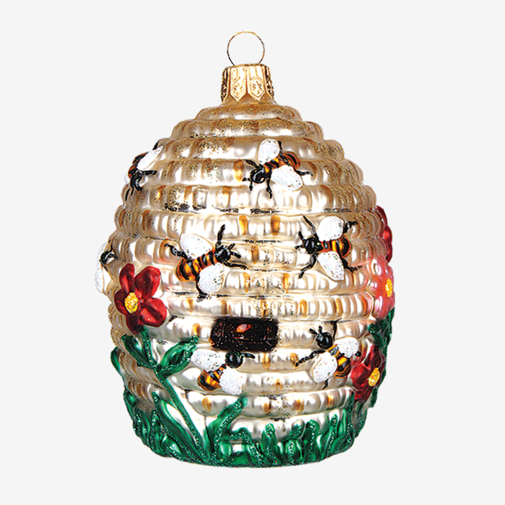 Handmade Beehive Ornament - Unique Honeycomb Decoration for Home, Garden, and Christmas Tree - Perfect for Beekeepers, Nature Lovers, and Rustic Decor