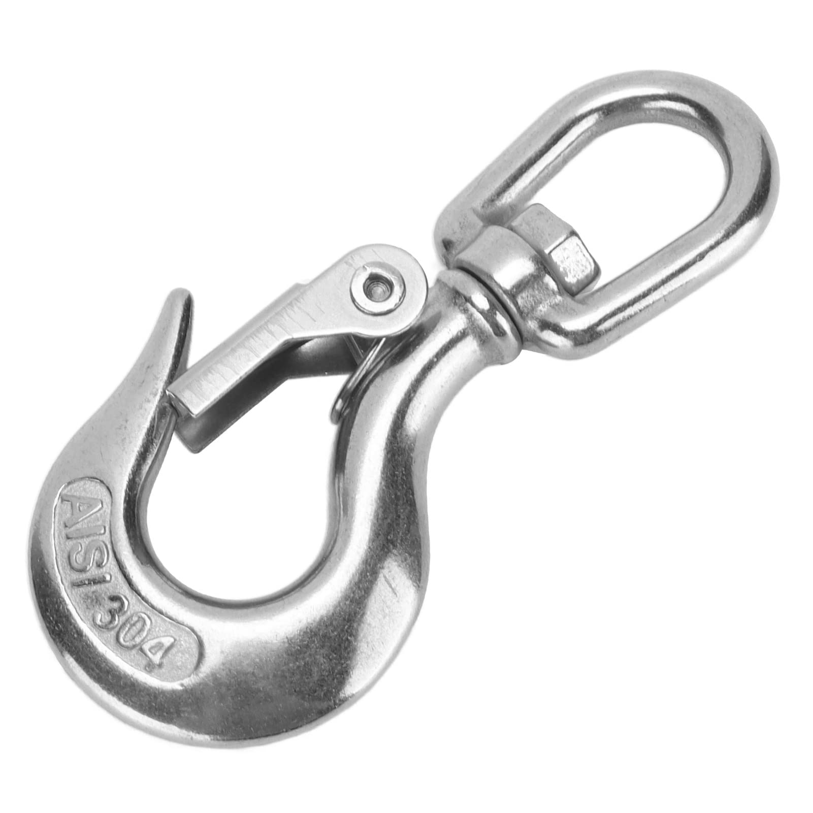 Stainless Steel Lifting Hook 150KG (1000KG Capacity) - Heavy Duty Crane Hook for Construction, Engineering & Industrial Lifting - Perfect for Warehouse, Shipyard, and Rigging Applications