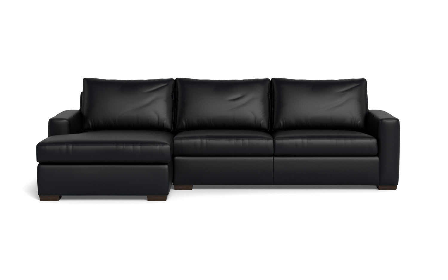 Premium Leather Left Chaise Sectional Sofa - Modern L-Shaped Couch with Recliner for Living Room, Home Theater & Lounge Areas
