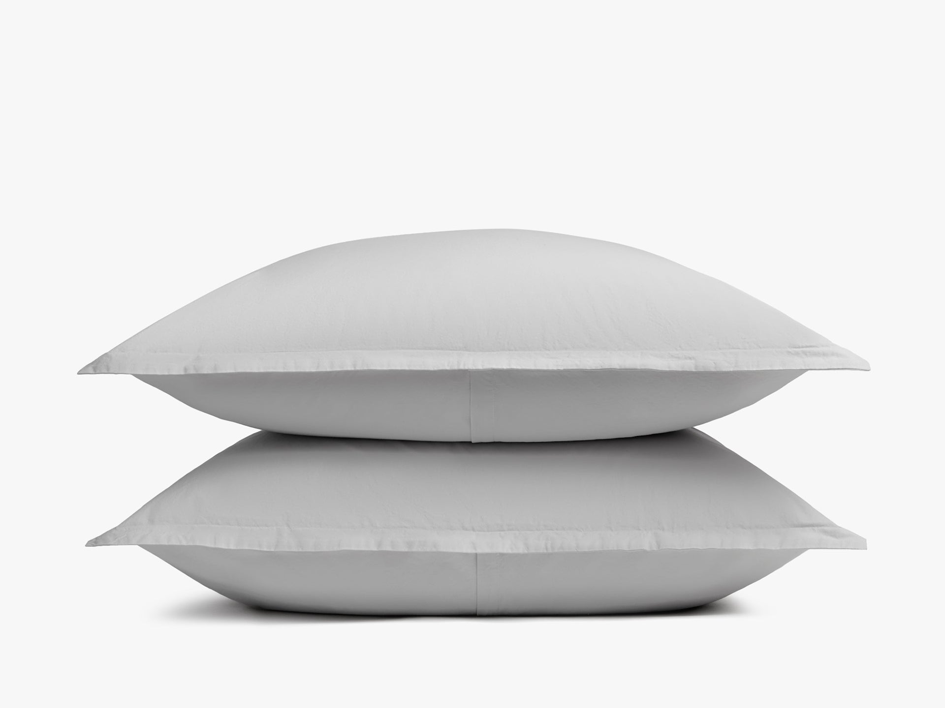 Premium Brushed Cotton Sham Set (Mist) - Soft & Breathable Pillow Covers for Bedroom Decor - Perfect for Master Bedroom, Guest Room & Cozy Home Styling