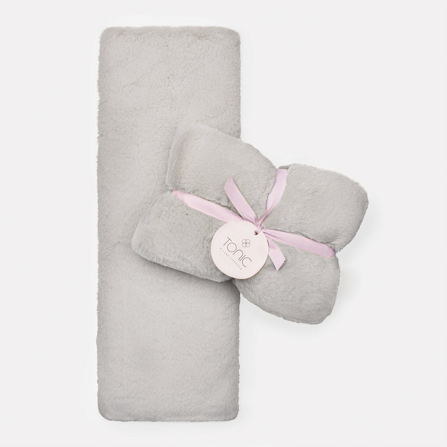 Deluxe Smokey Grey Heat Pillow - Soothing Pain Relief for Back, Neck & Shoulders - Perfect for Home, Office & Travel Use