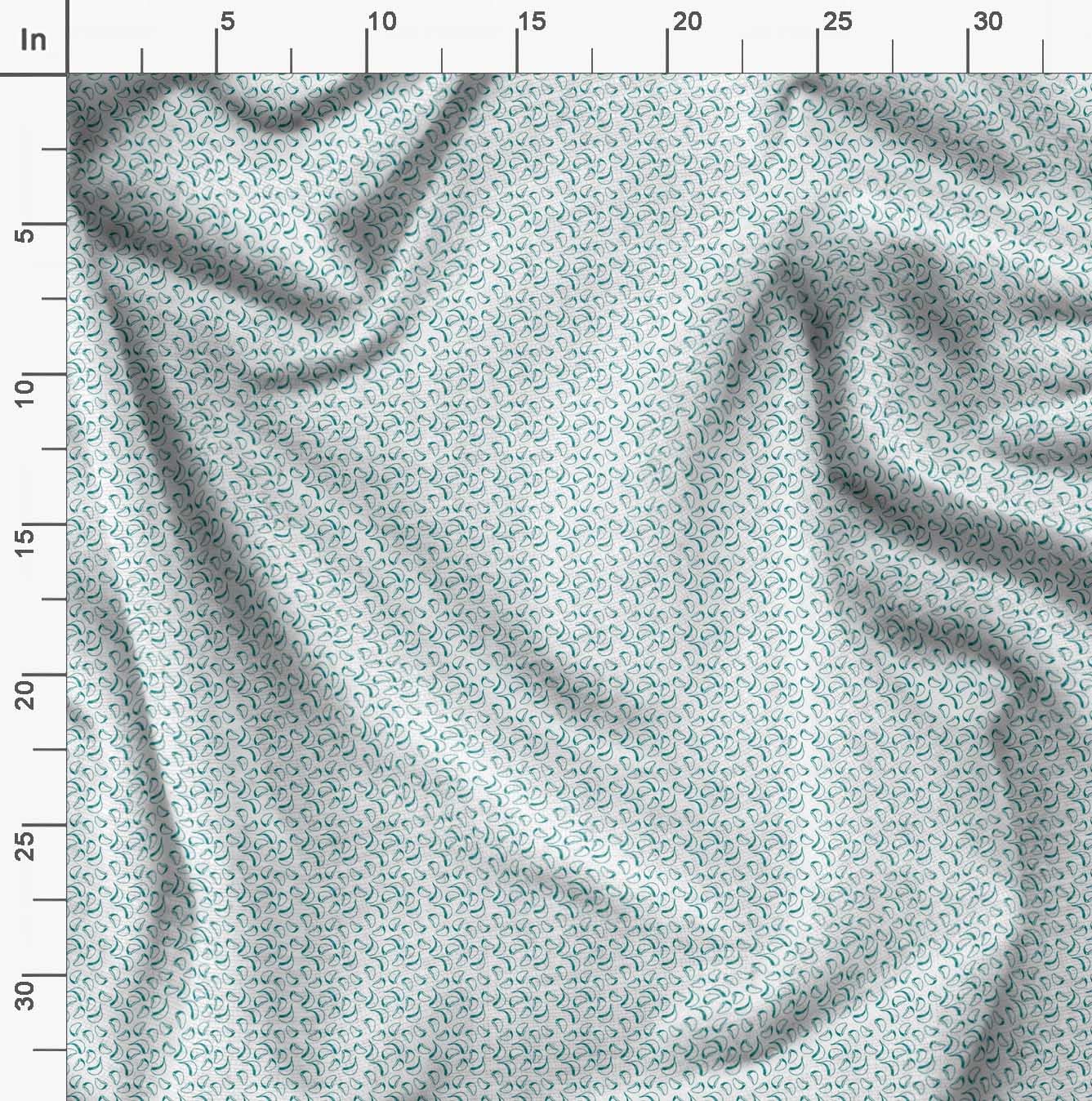 Soimoi Moss Green Georgette Fabric by The Yard - 42 Inch Wide - Printed Garlic Vegetable Aroma Fabric for Apparel, Crafts & Home Decor - Perfect for Dresses, Scarves, DIY Projects & Kitchen Decorations