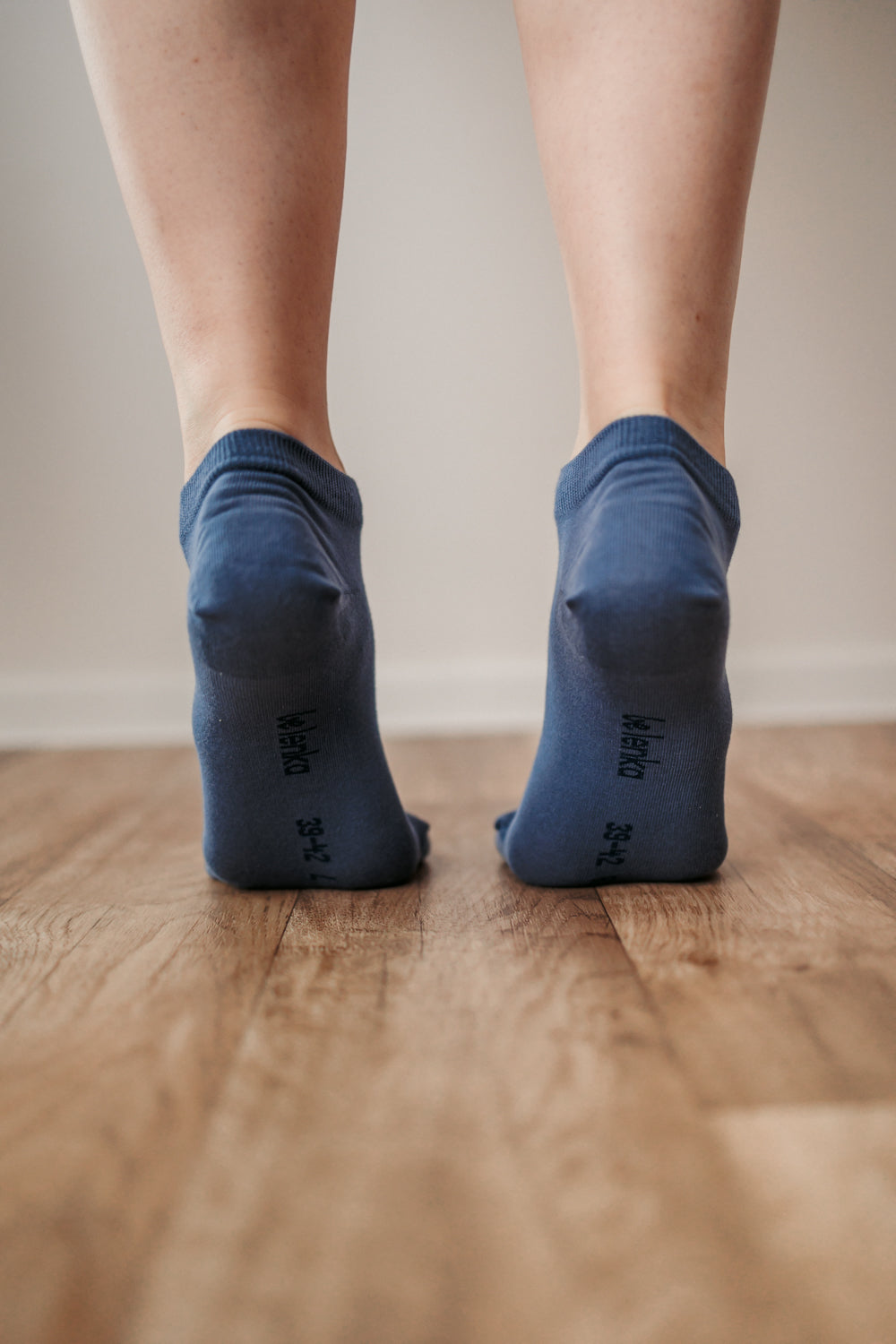 Barefoot Socks for Women & Men - Low Cut Non-Slip Essential Socks in Blue - Perfect for Yoga, Running & Home Comfort
