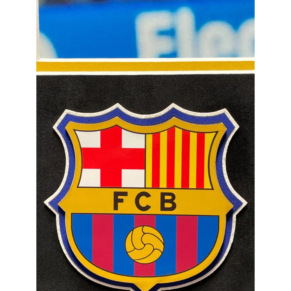 Authentic Lionel Messi Autographed FC Barcelona 11x14 Framed Photo with Beckett COA - Perfect for Soccer Fans, Sports Memorabilia Collectors & Home/Office Decor