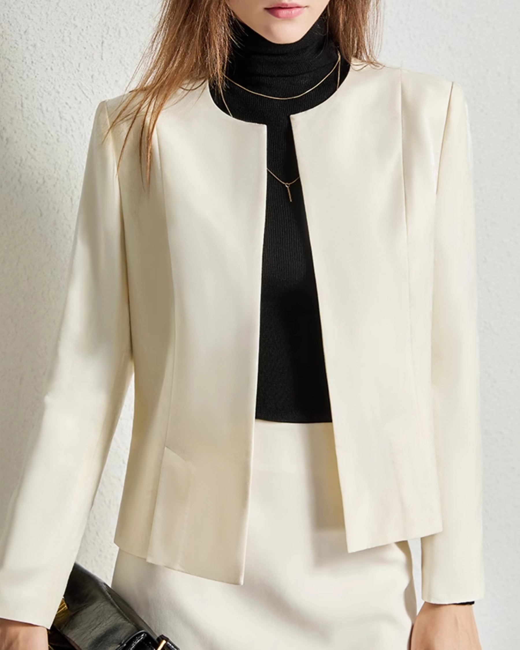 40 Momme Premium Silk Jacket for Women - Elegant & Lightweight Blazer for Office, Travel & Special Occasions