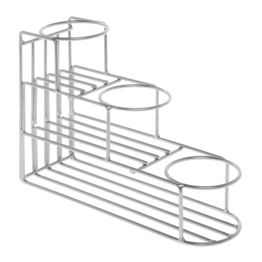 3-Tier Silver Metal Wire Bottle Holder Stand for Buffet, Bar & Kitchen - Perfect for Wine, Champagne & Beverage Display at Parties, Weddings & Home Decor