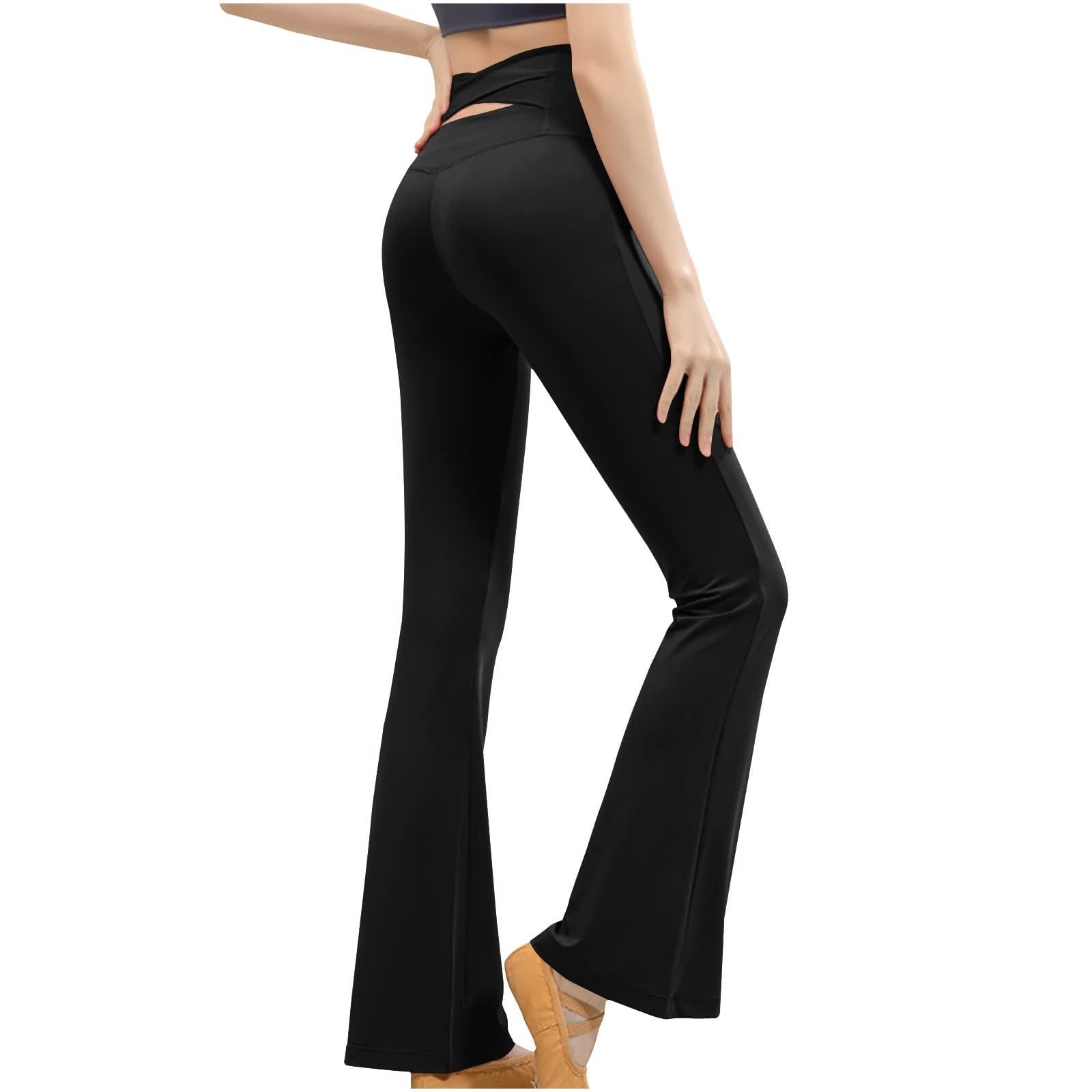 High Waisted Workout Leggings for Women - Tummy Control Flare Yoga Pants with Butt Lifting Design | Gym, Running & Lounge Wear