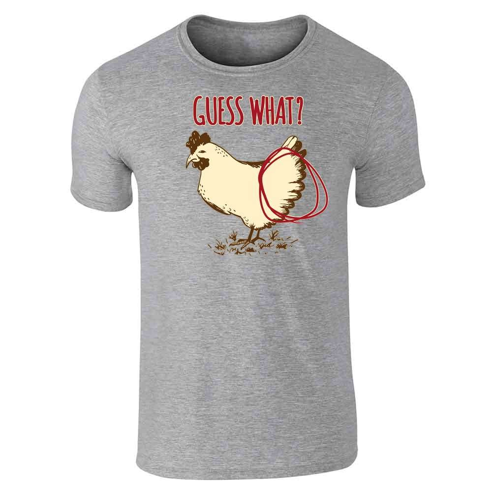 Funny 'Guess What? Chicken Butt' Graphic T-Shirt for Men - Trendy Humor Tee for Casual Wear, Parties & Gifts