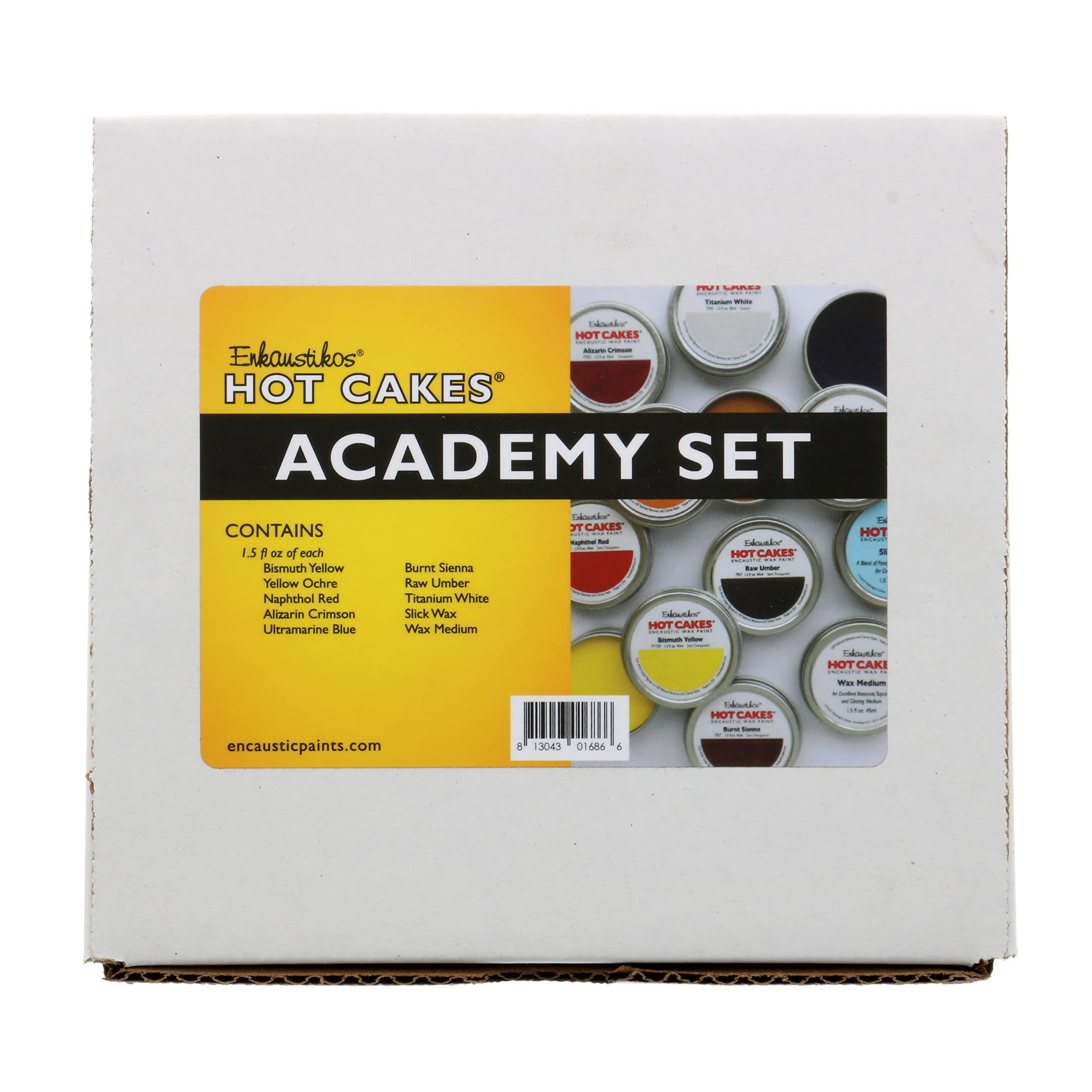 Encaustic Wax Paint Set - Professional Academy Hot Cakes Kit for Artists | Perfect for Canvas Painting, DIY Art Projects & Home Decor