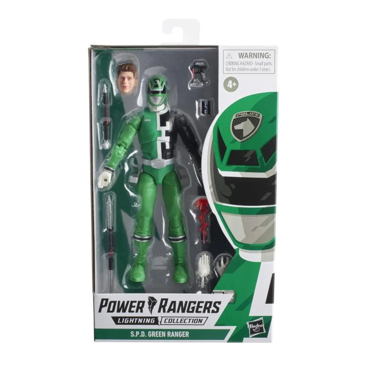 Power Rangers S.P.D. Lightning Collection S.P.D. Green Ranger Action Figure - Collectible Toy for Kids & Adults - Perfect for Display, Play & Cosplay