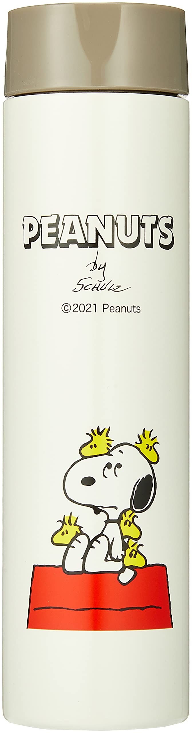 OSK Everyday Water Mug Bottle - 17oz Insulated Stainless Steel Tumbler with Snoopy Peanuts Design, φ45×H170mm - Perfect for Office, Travel, Gym & Outdoor Activities