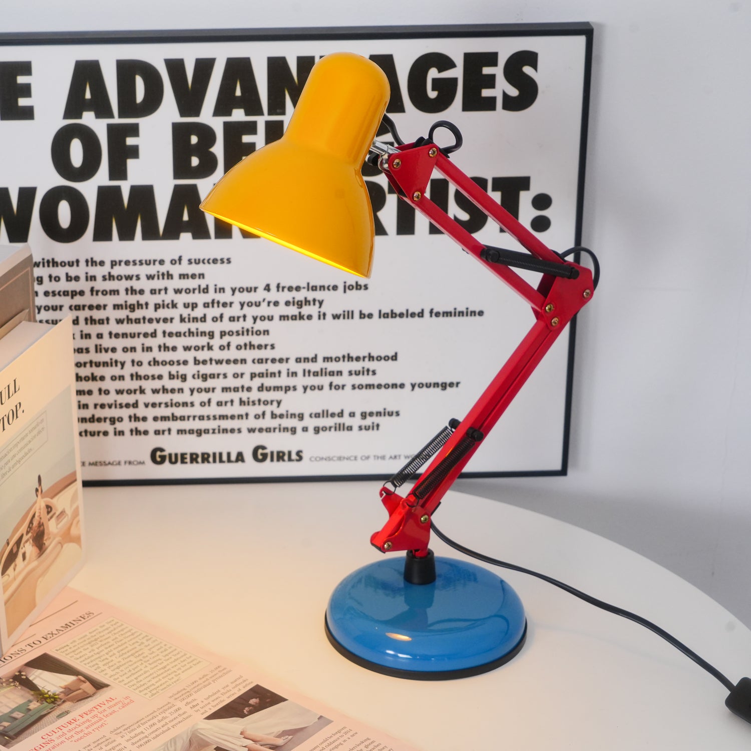 Flexi Bright Adjustable LED Table Lamp - 3 Color Modes, Touch Control for Bedroom, Office & Study - Energy Efficient Reading Light with Flexible Gooseneck