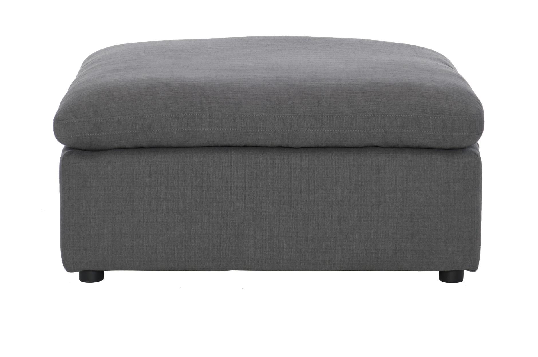 Modern Grey Modular Sectional Sofa with Loose Back Cushions - Comfortable L-Shaped Living Room Furniture for Home Theater & Family Gatherings