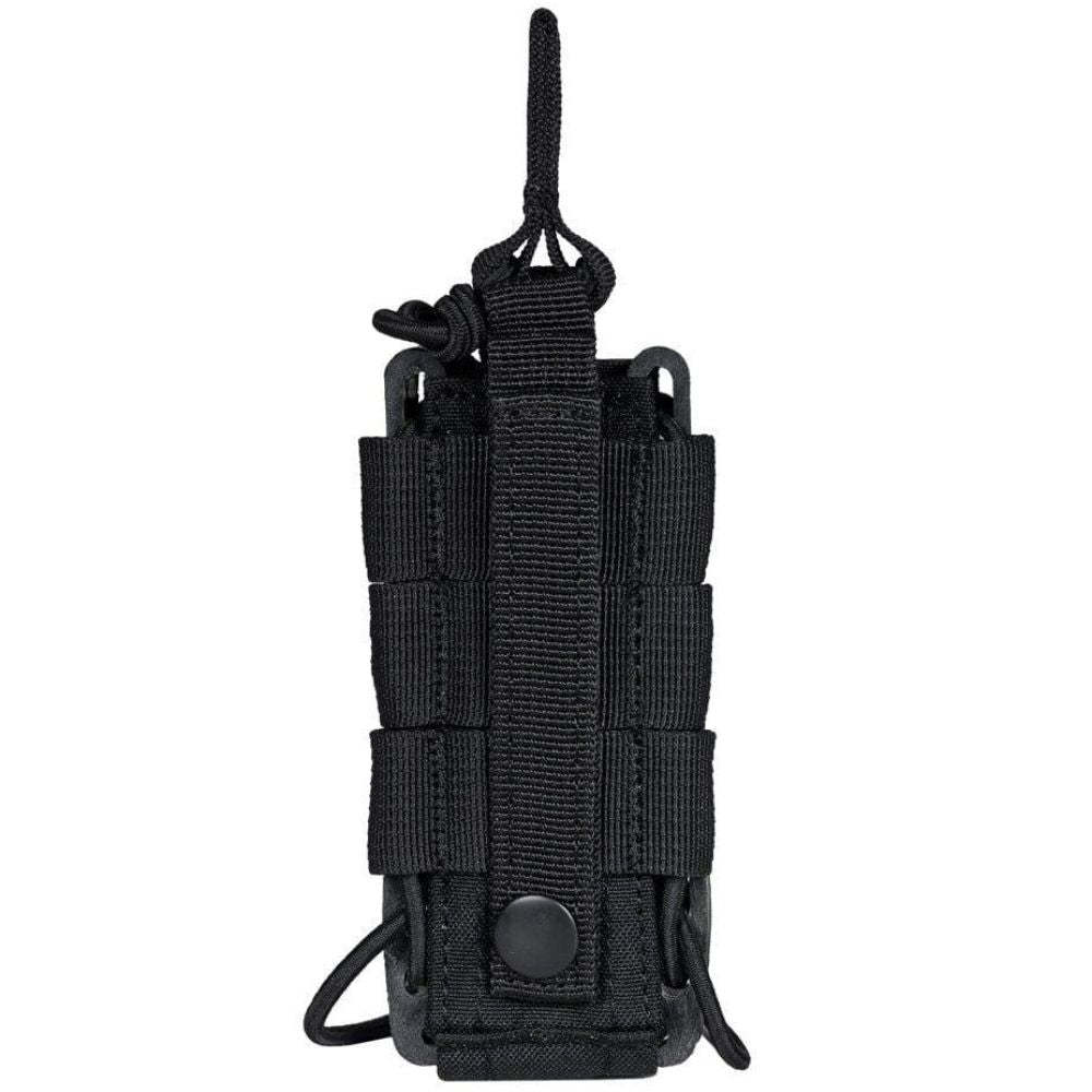 Tactical Single Pistol Open Top MOLLE Mag Pouch - Quick Access Magazine Holder for AR-15, Glock, M4 - Perfect for Military, Police, Hunting & Range Shooting